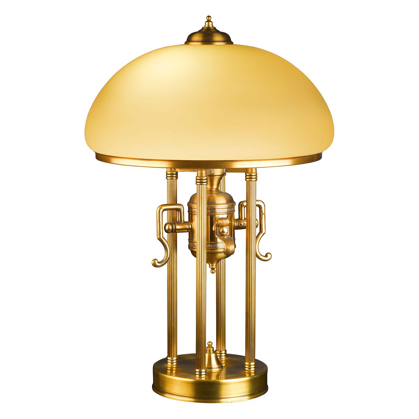Classic table lamp photographed on a clean white background showcasing traditional craftsmanship and elegant detailing.