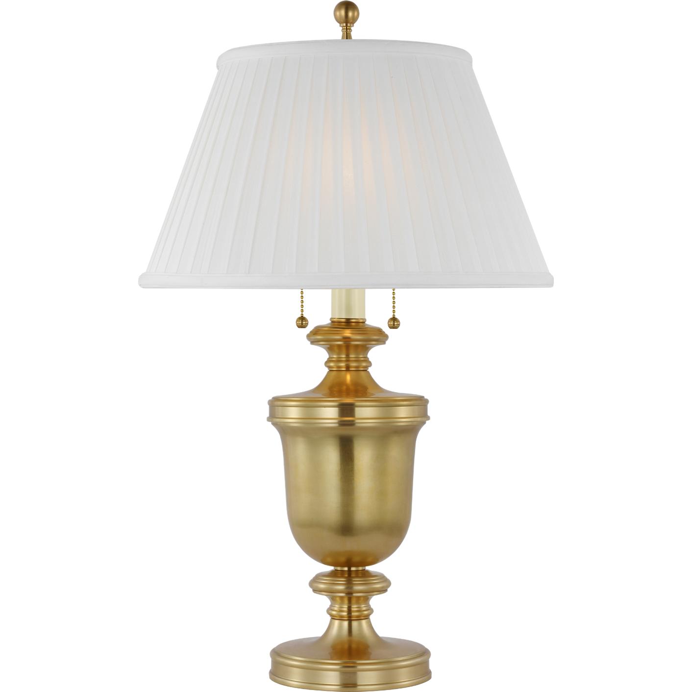 Classic table lamp photographed on a clean white background showcasing traditional craftsmanship and elegant detailing.