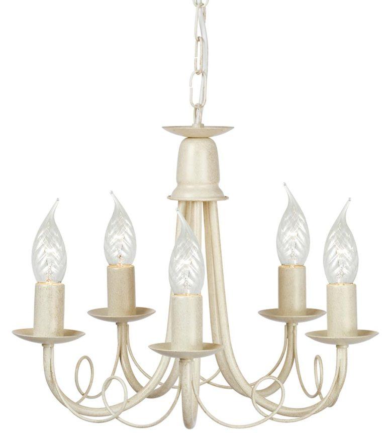 Rustic chandelier featuring wood and wrought iron photographed on a clean white studio background.