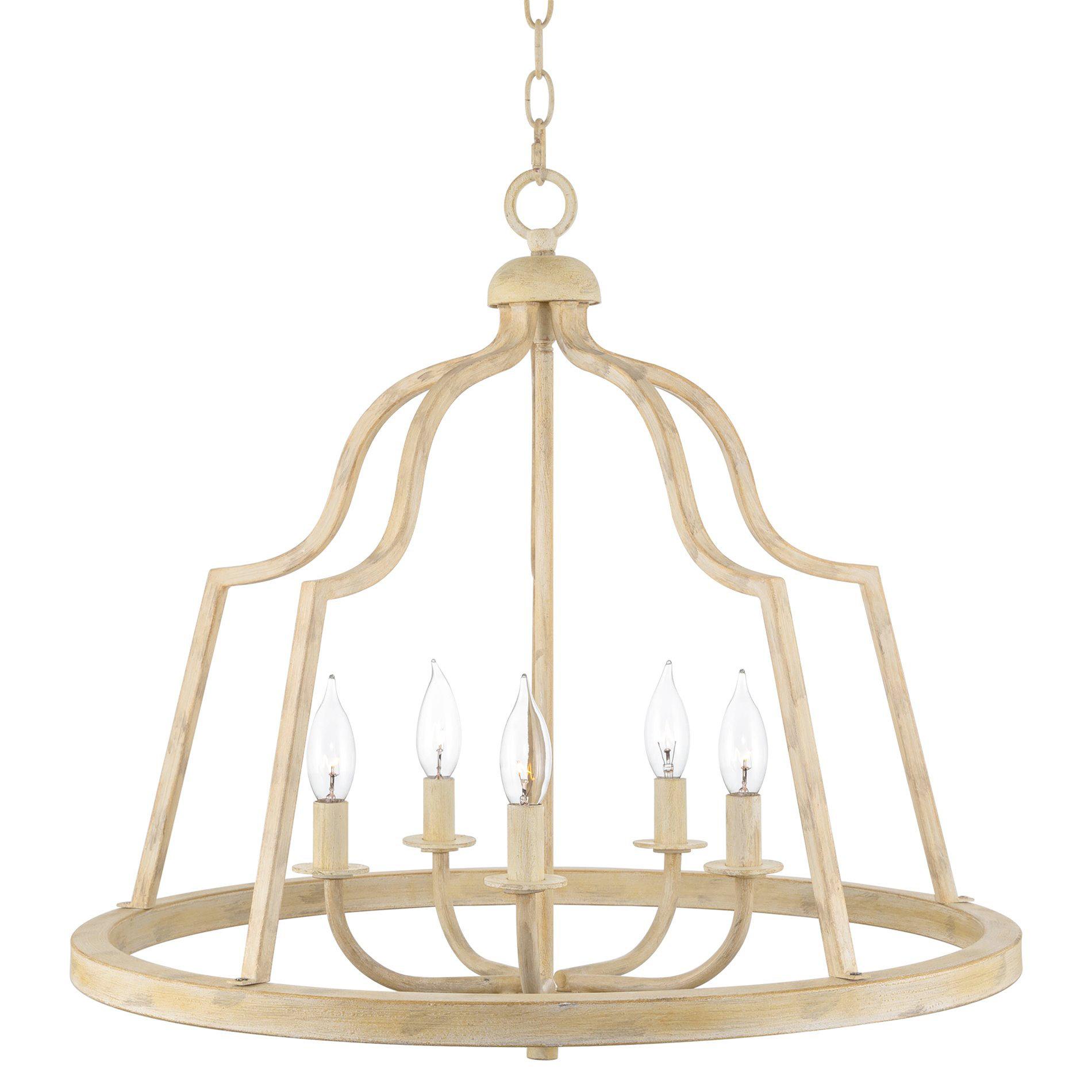 Rustic chandelier featuring wood and wrought iron photographed on a clean white studio background.