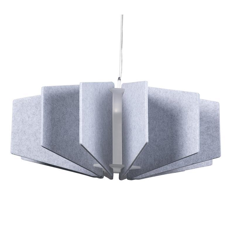 Acoustic pendant light photographed on a clean white studio background.
