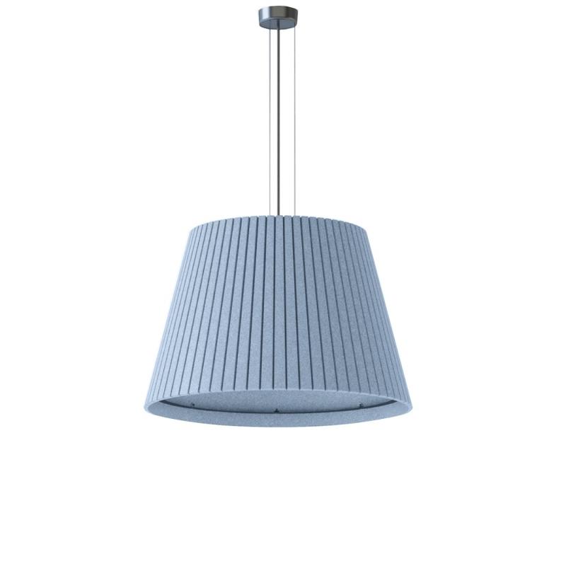 Acoustic pendant light photographed on a clean white studio background.