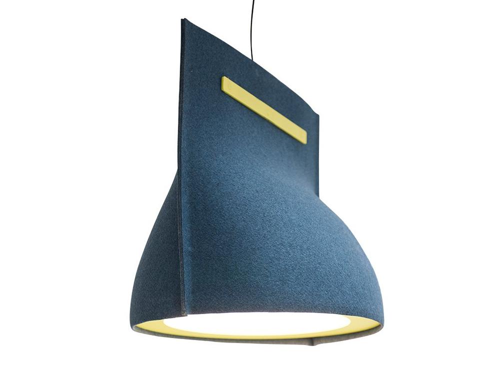 Acoustic pendant light photographed on a clean white studio background.