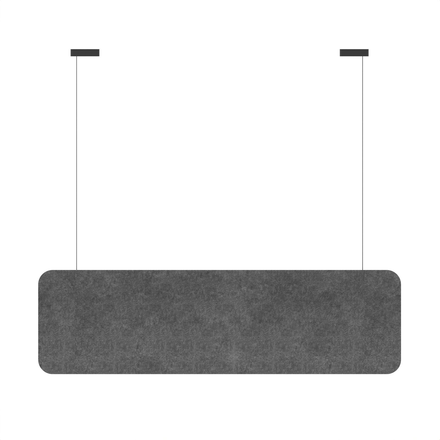Front view of an acoustic pendant light for contemporary architectural interiors.