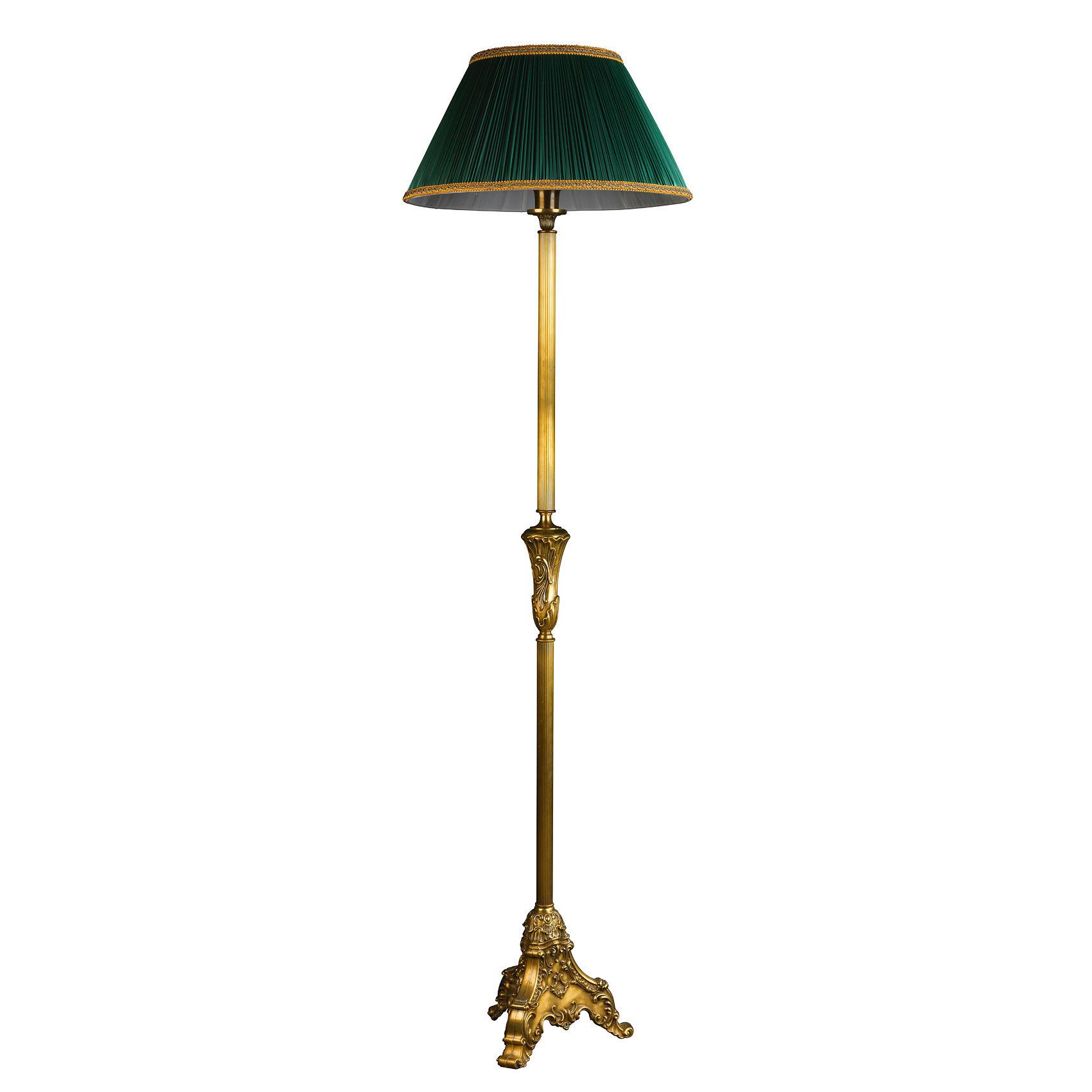Classic floor lamp photographed on a clean white background showcasing traditional craftsmanship, elegant detailing and premium finishes.