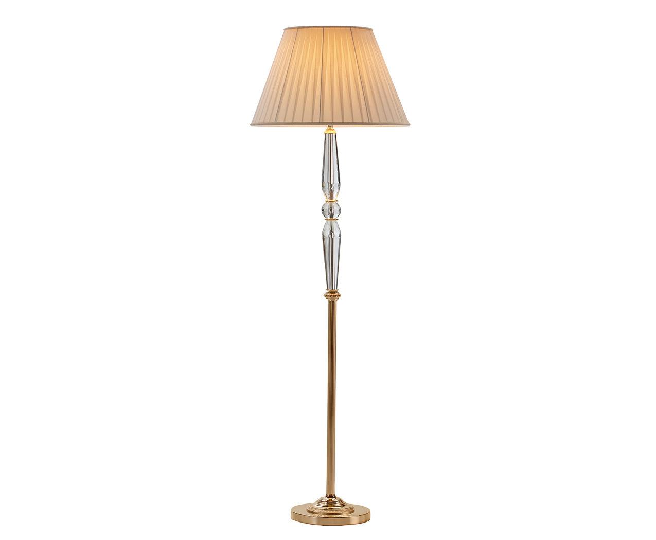 Classic floor lamp photographed on a clean white background showcasing traditional craftsmanship, elegant detailing and premium finishes.