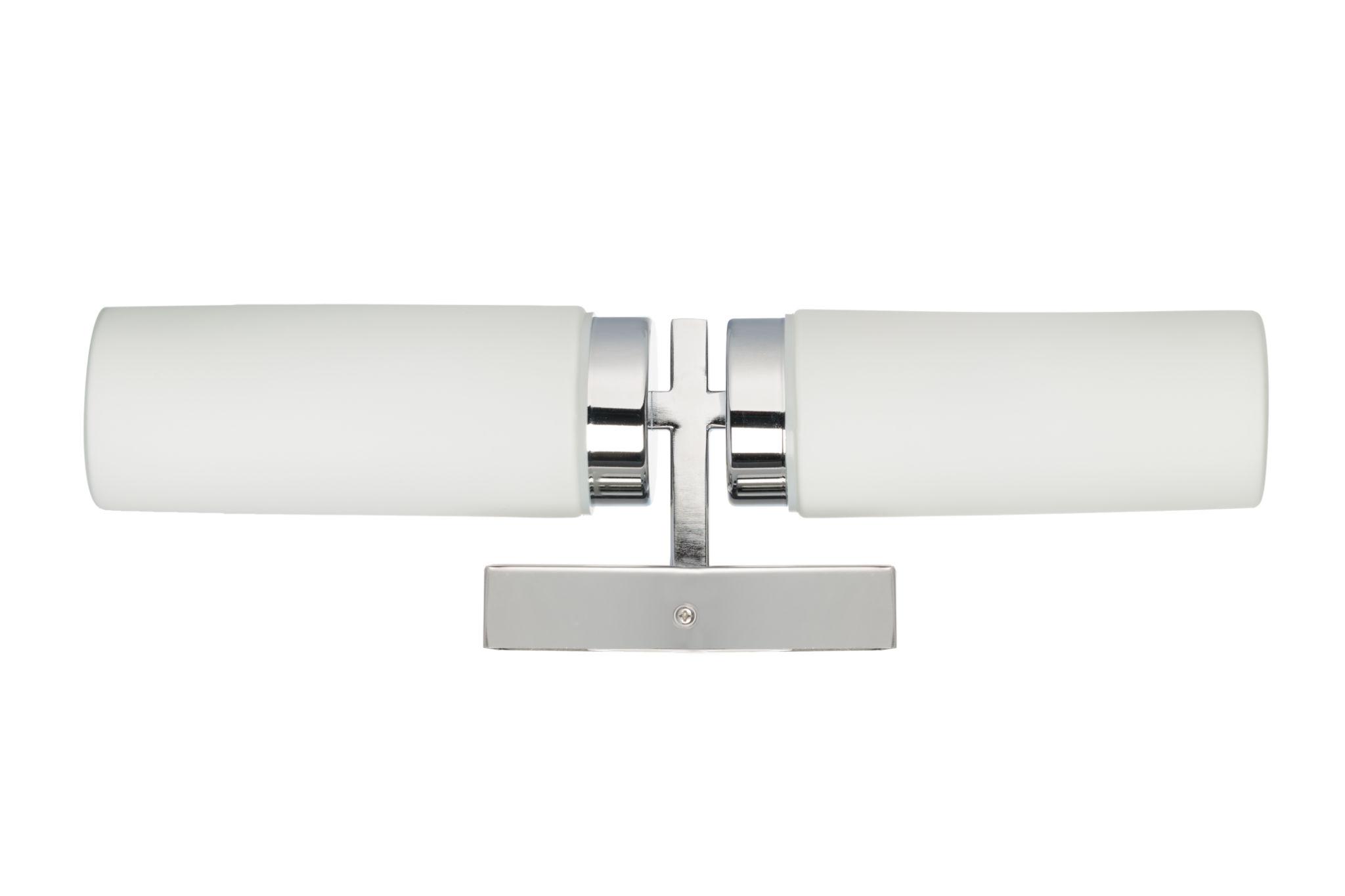 Bathroom wall lamp photographed on a clean white studio background featuring an elegant moisture-resistant design.
