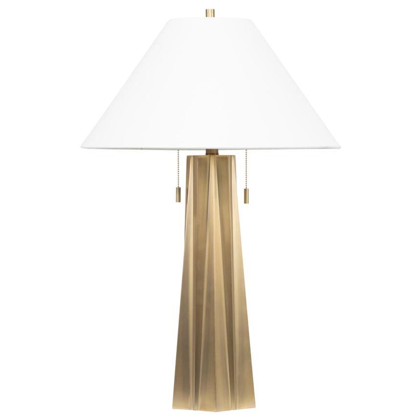 Art Deco table lamp photographed on a clean white background showcasing geometric forms, luxurious materials and elegant finishes.