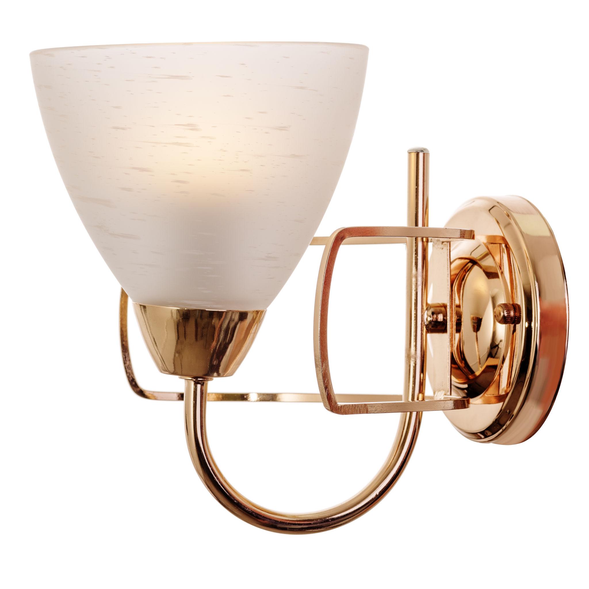 Transitional wall lamp photographed on a clean white studio background.