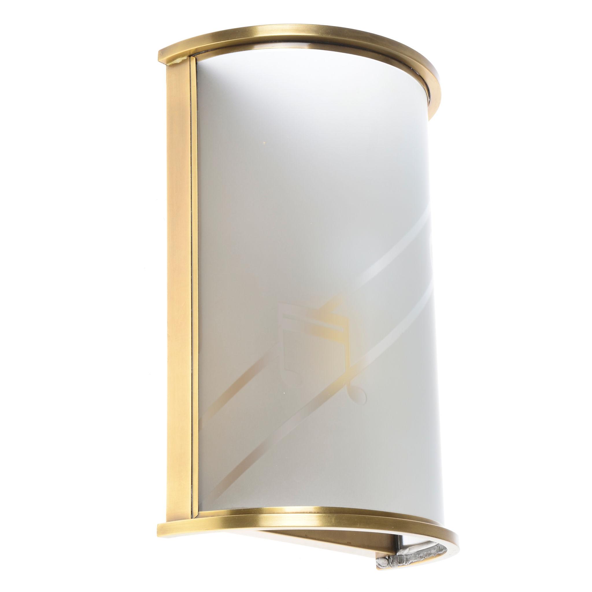 Transitional wall lamp photographed on a clean white studio background.