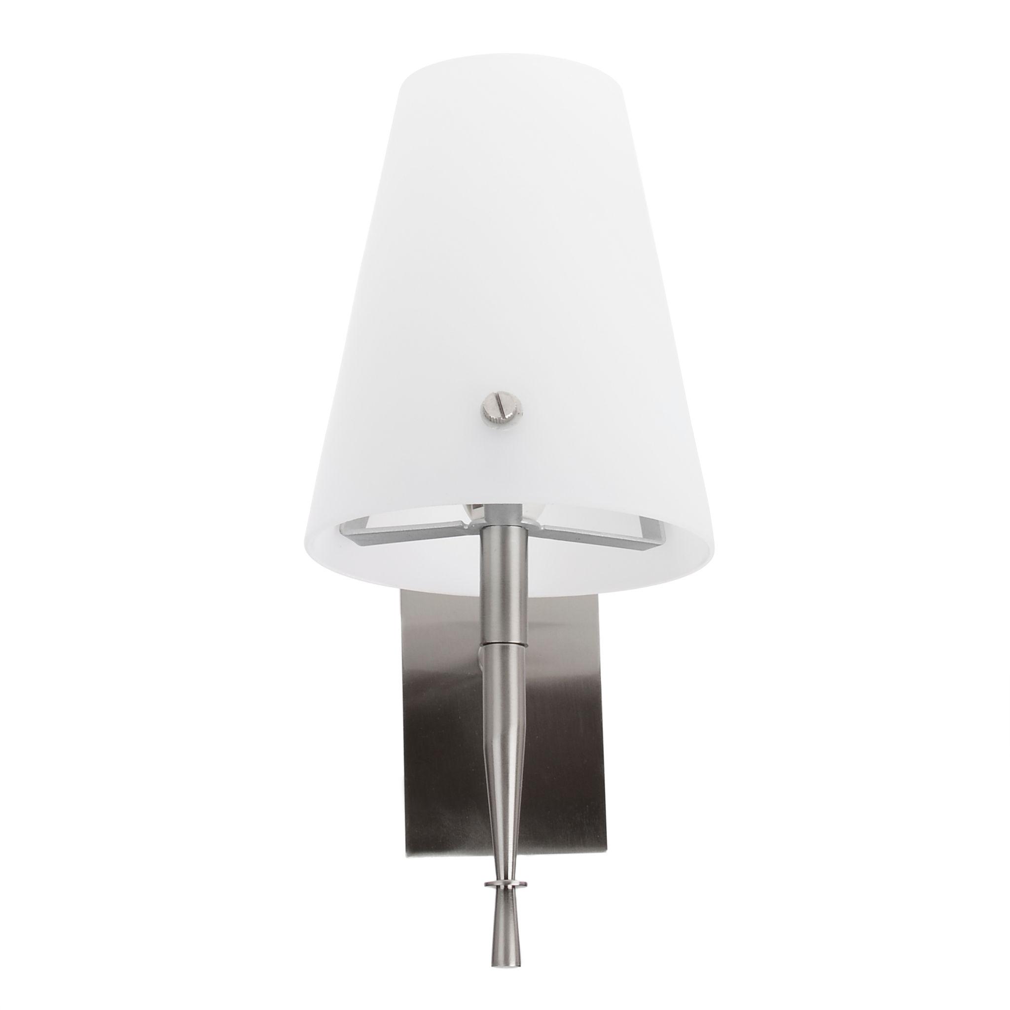 Transitional wall lamp photographed on a clean white studio background.