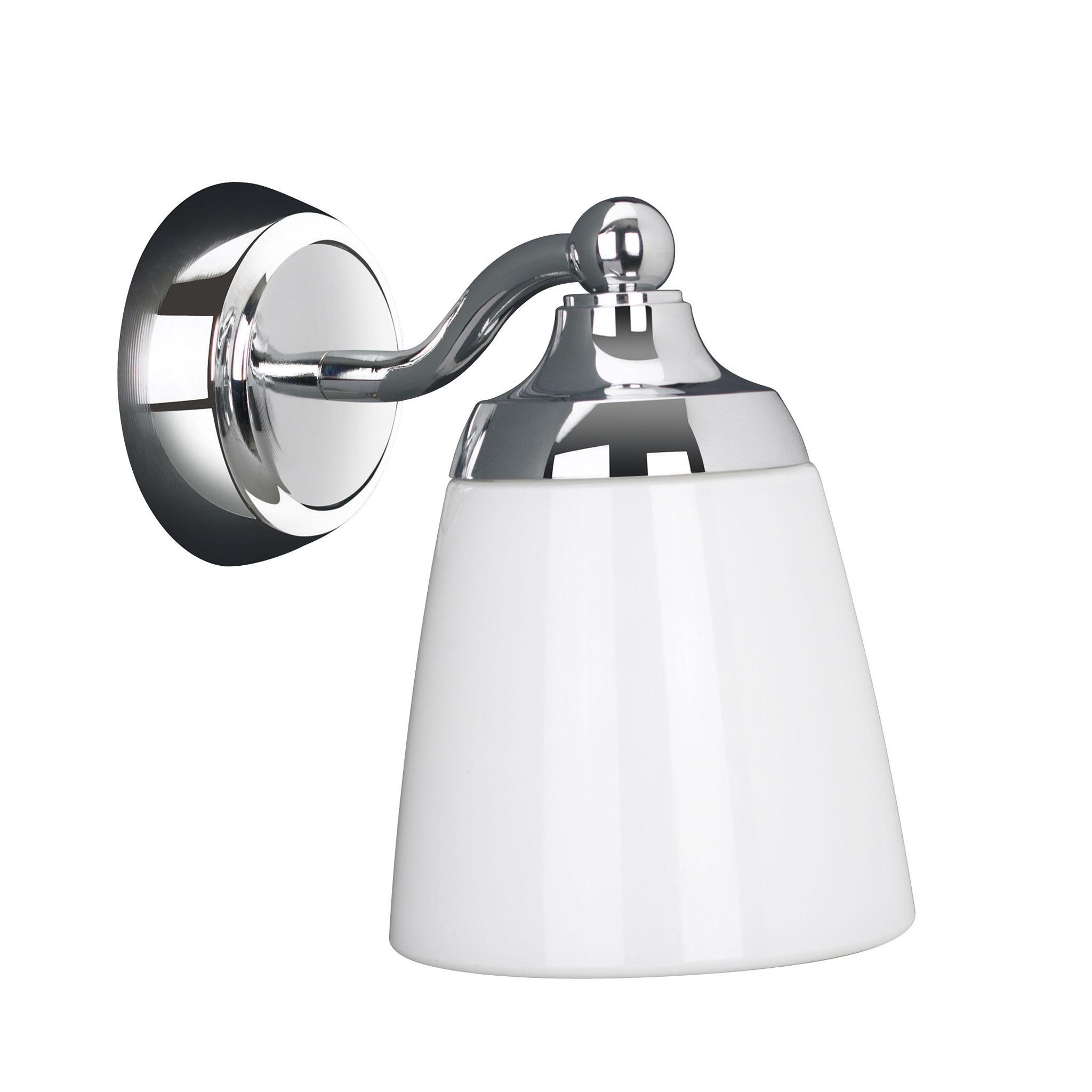 Transitional wall lamp photographed on a clean white studio background.