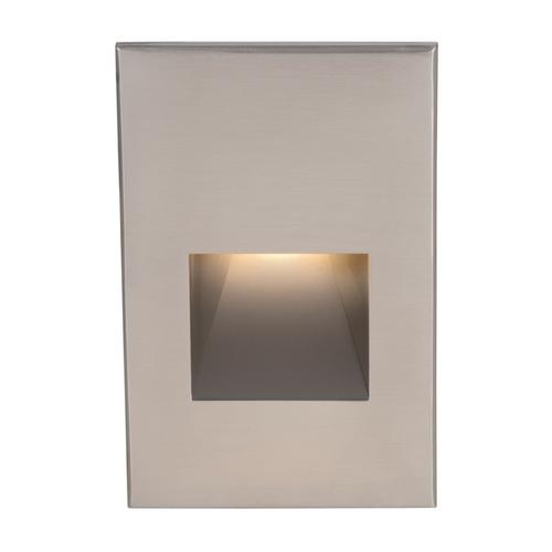 Front view of a recessed step light.