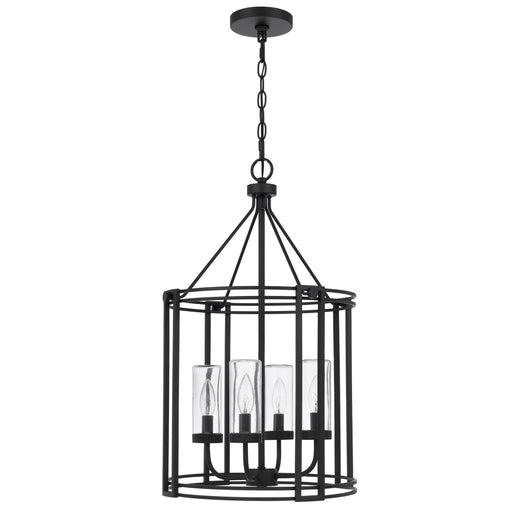 Open-frame cage chandelier photographed on a clean white studio background.