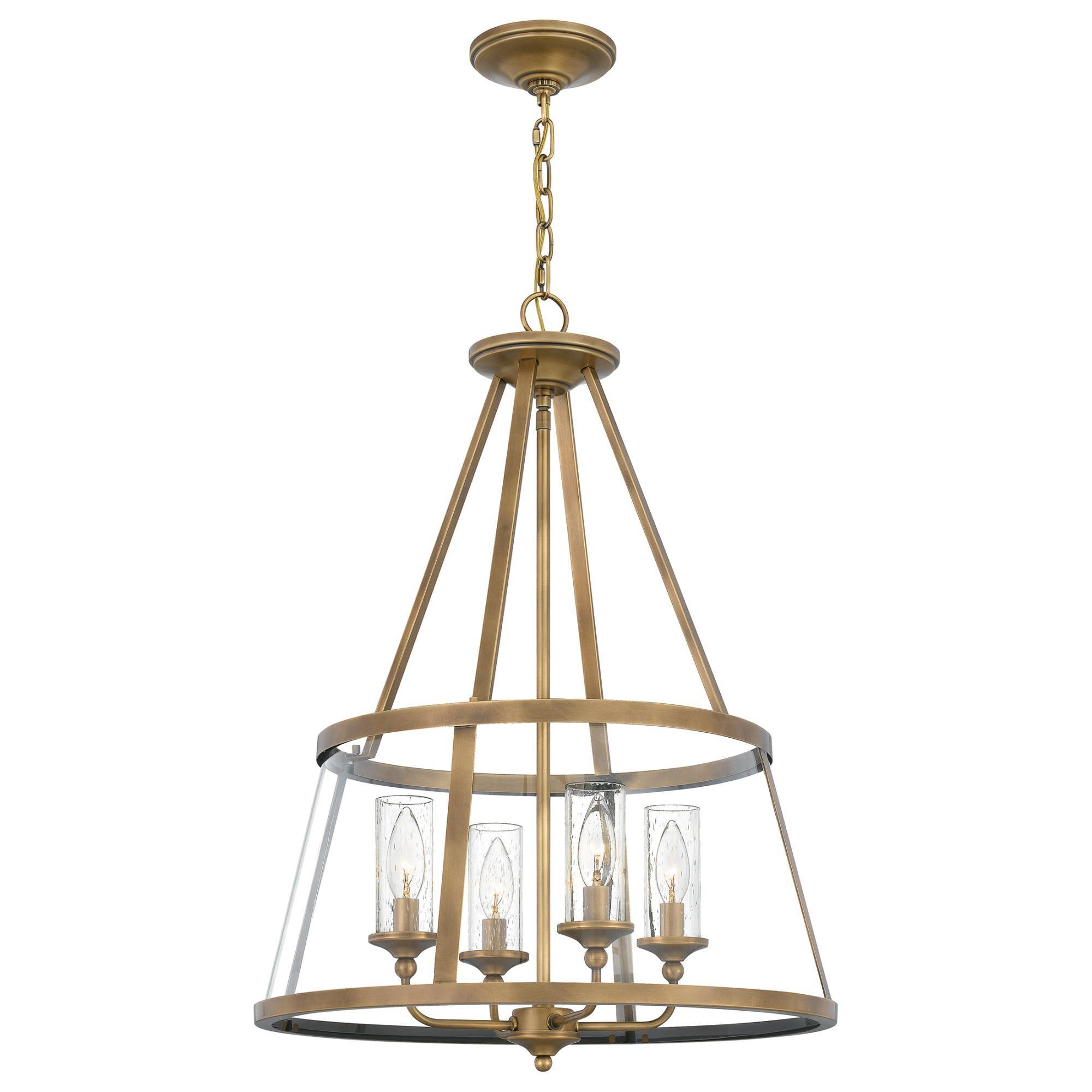 Open-frame cage chandelier photographed on a clean white studio background.