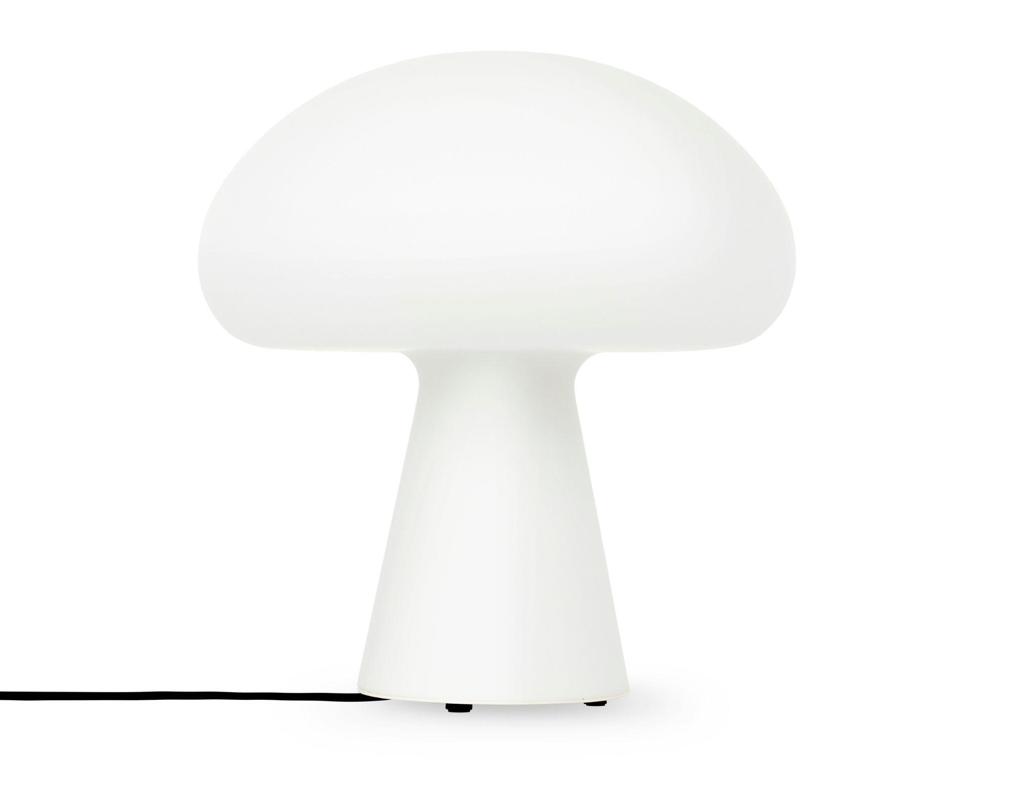 Organic table lamp photographed on a clean white background showcasing soft sculptural curves and natural materials.