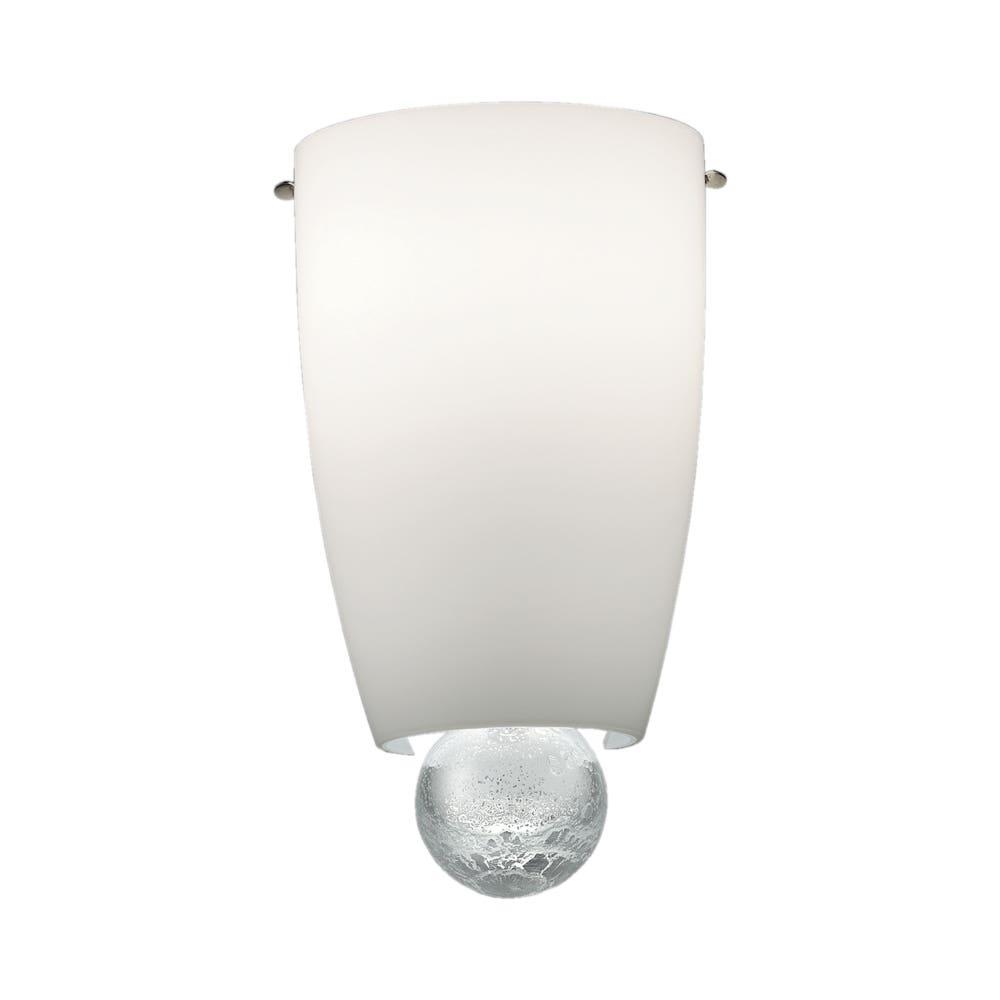 Handcrafted Murano glass wall lamp photographed on a clean white studio background.