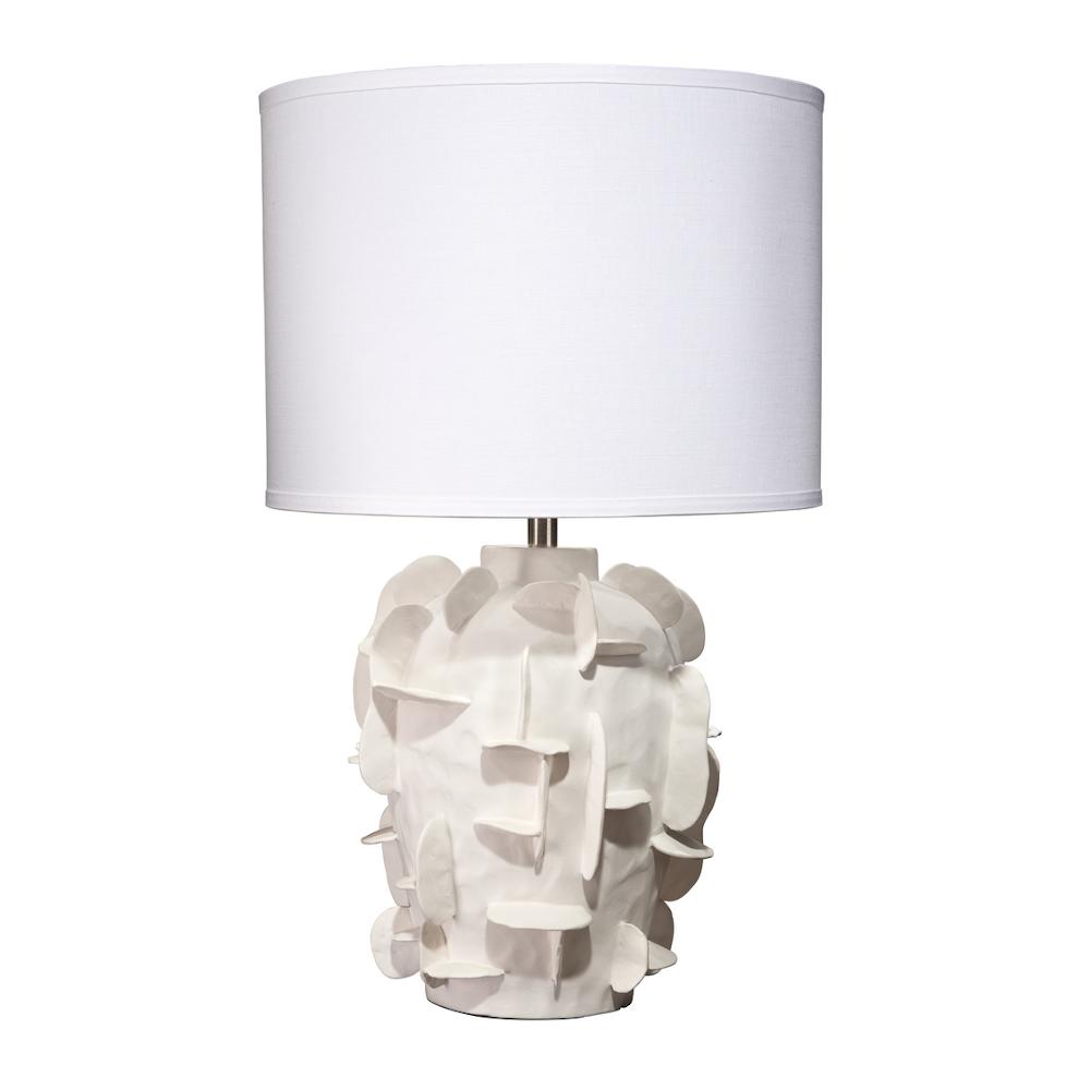 Sculptural table lamp photographed on a clean white background highlighting its artistic form and premium craftsmanship.