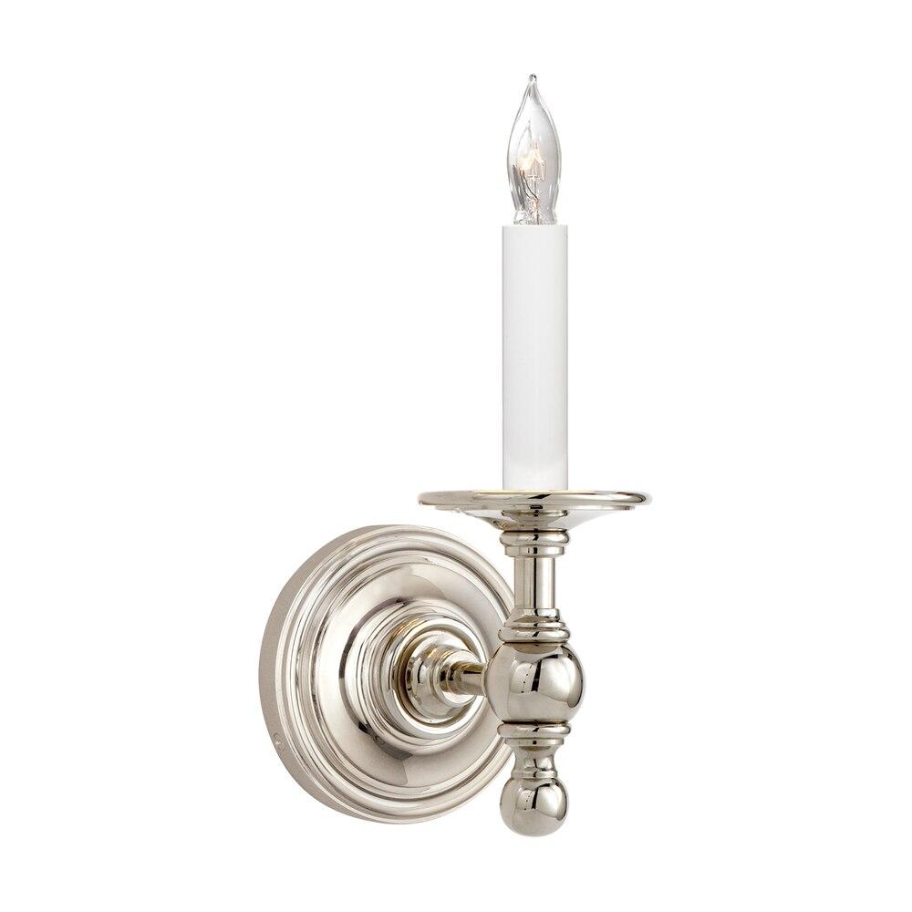 Candle-style wall lamp photographed on a clean white studio background.