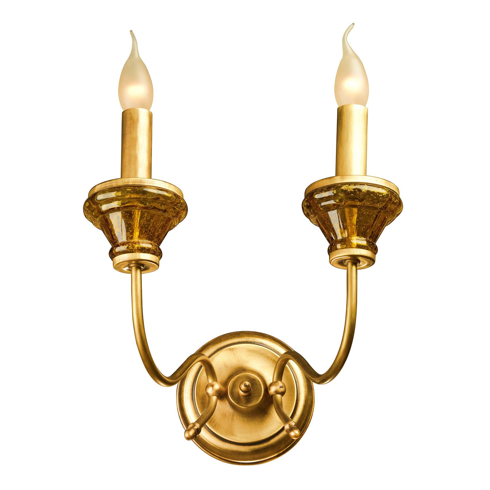 Candle-style wall lamp photographed on a clean white studio background.