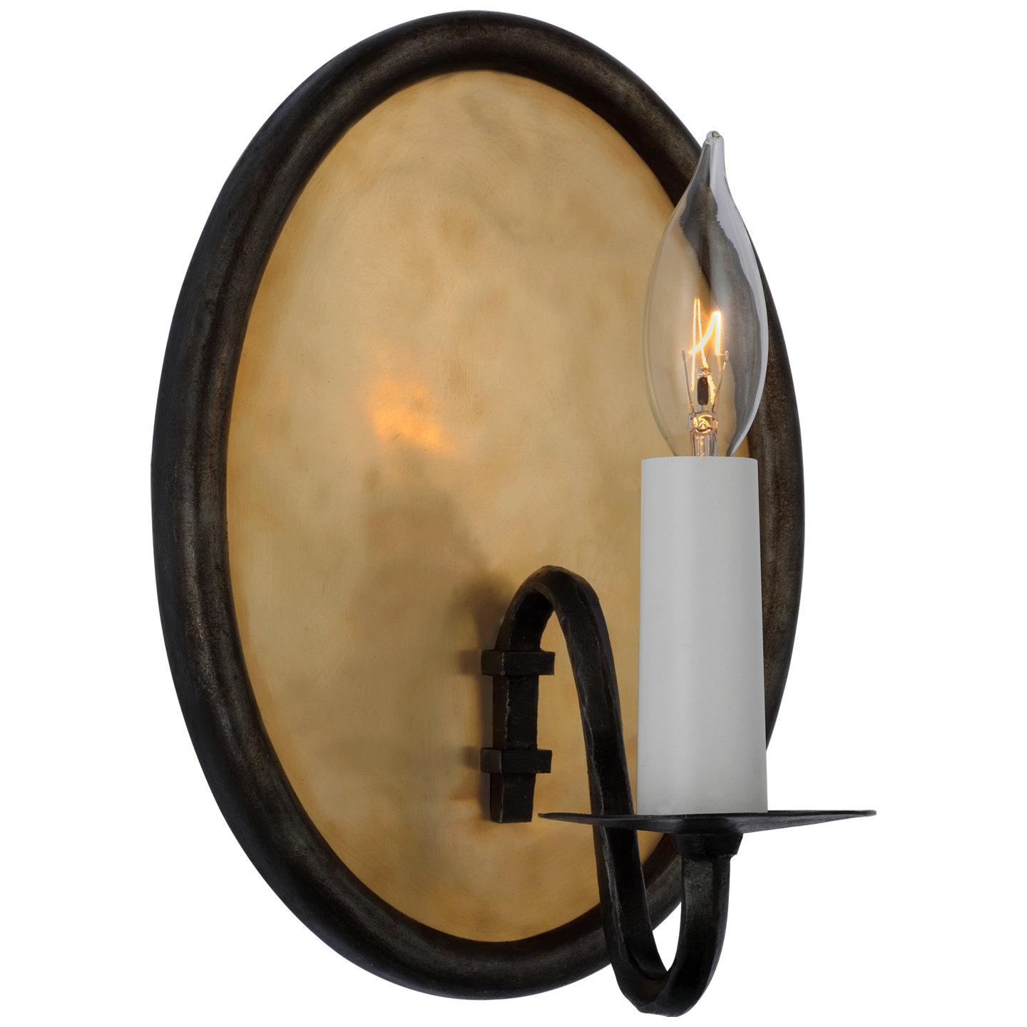 Candle-style wall lamp photographed on a clean white studio background.
