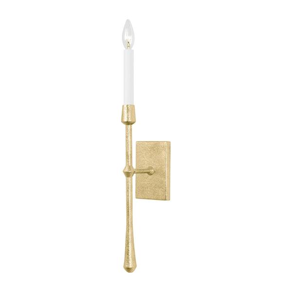 Candle-style wall lamp photographed on a clean white studio background.