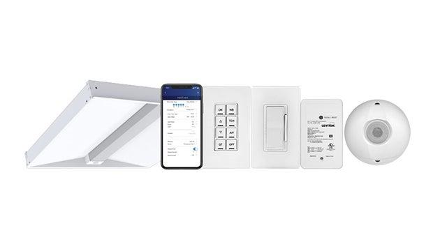 Daylight sensor system with ceiling sensors, controllers and interfaces.