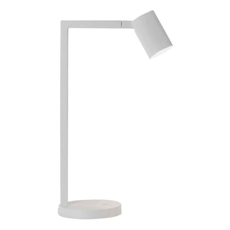 Reading table lamp photographed on a clean white background showcasing its adjustable design and premium finishes.
