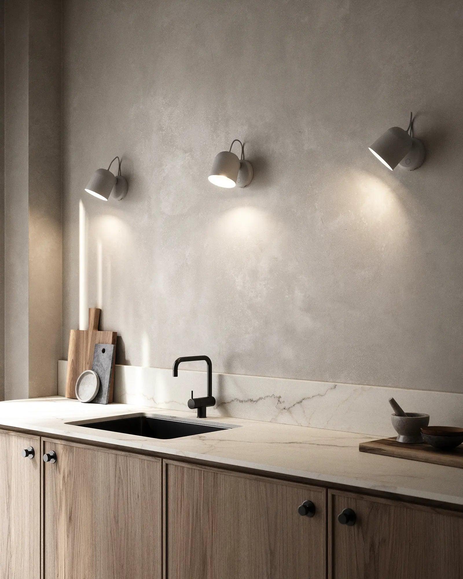 Scandinavian wall lamp family showcasing Nordic-inspired contemporary residential lighting.