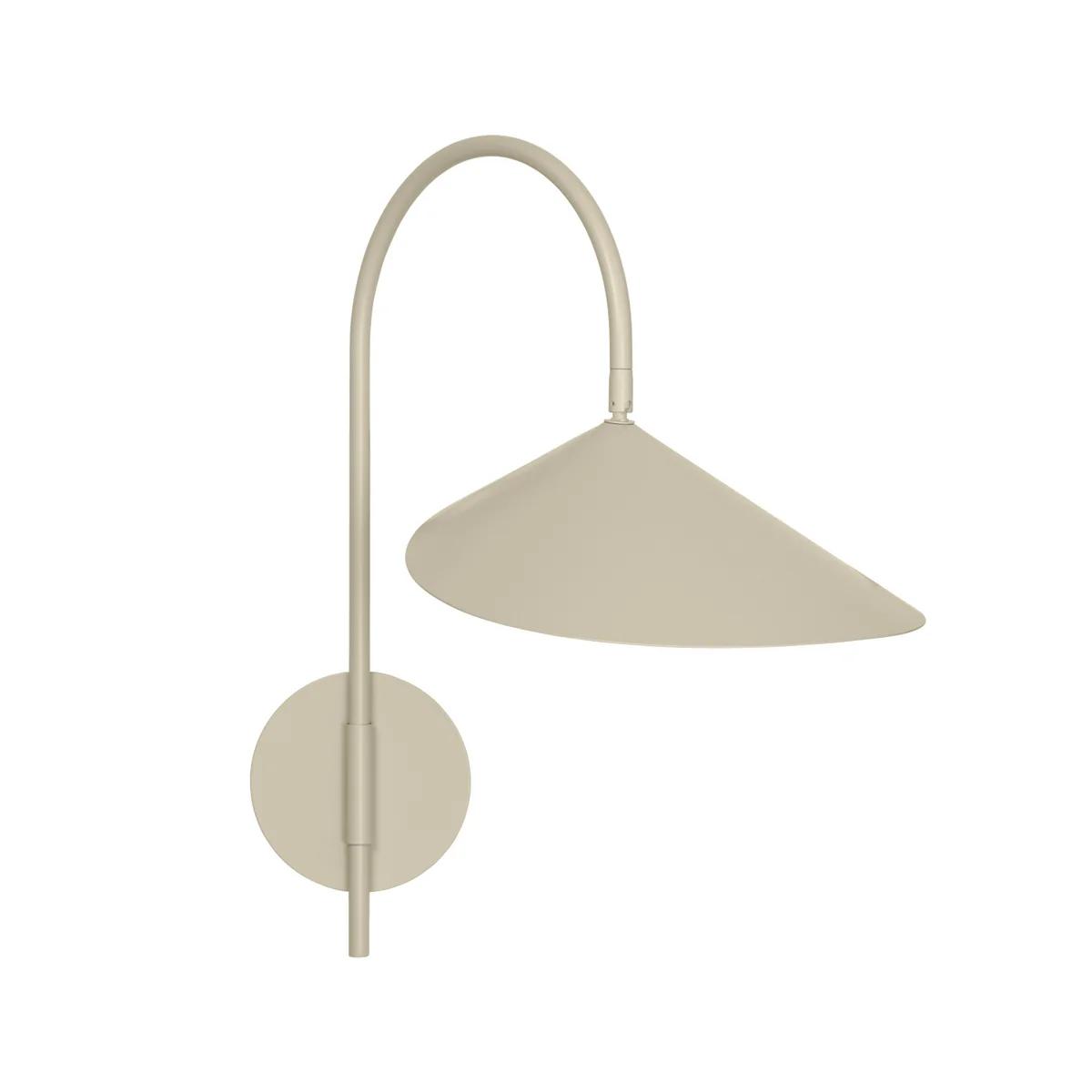 Scandinavian wall lamp photographed on a clean white studio background featuring minimalist Nordic design.