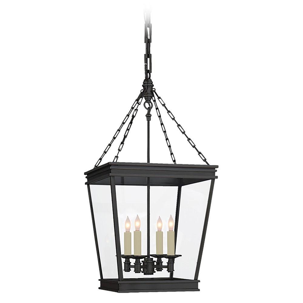 Lantern chandelier photographed on a clean white studio background.