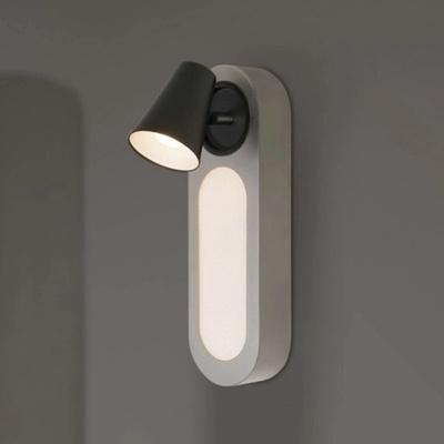Front view of a contemporary wall lamp with premium materials and minimalist detailing.