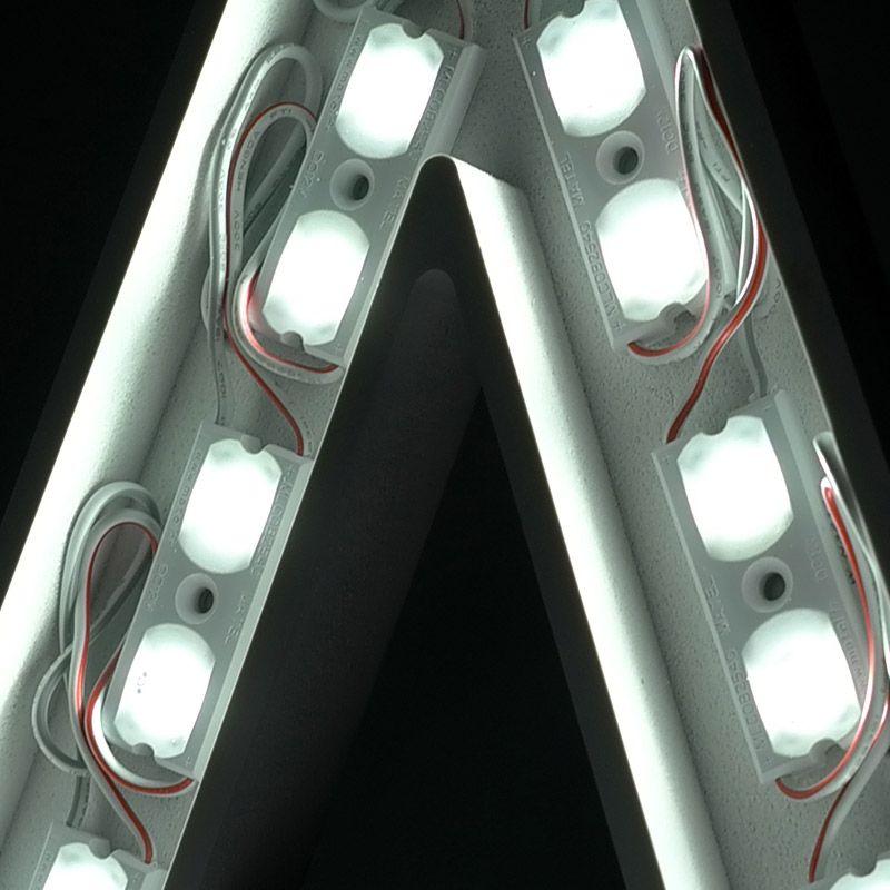 LED modules installed inside illuminated channel letters and custom signage applications.