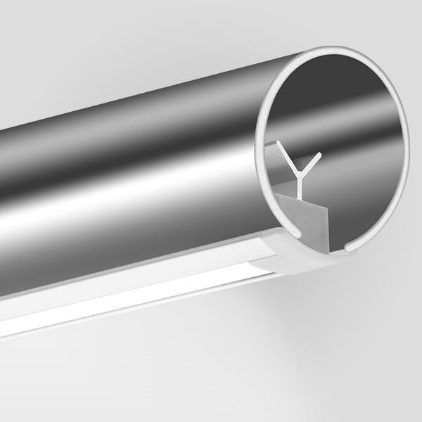 Front view of a handrail LED profile.