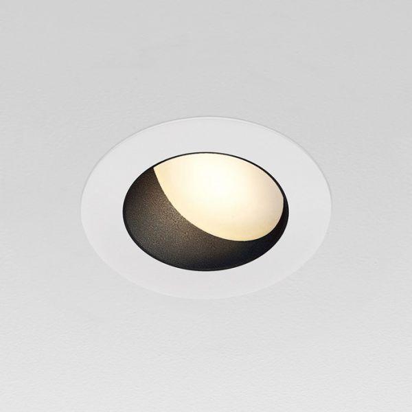Wall washer downlight family with finish and size variations.