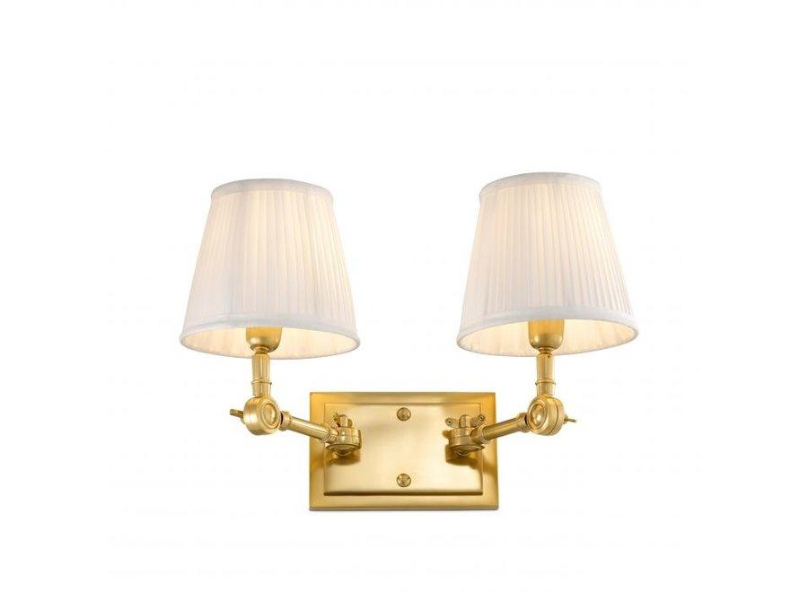 Classic wall lamp photographed on a clean white studio background featuring traditional European detailing.