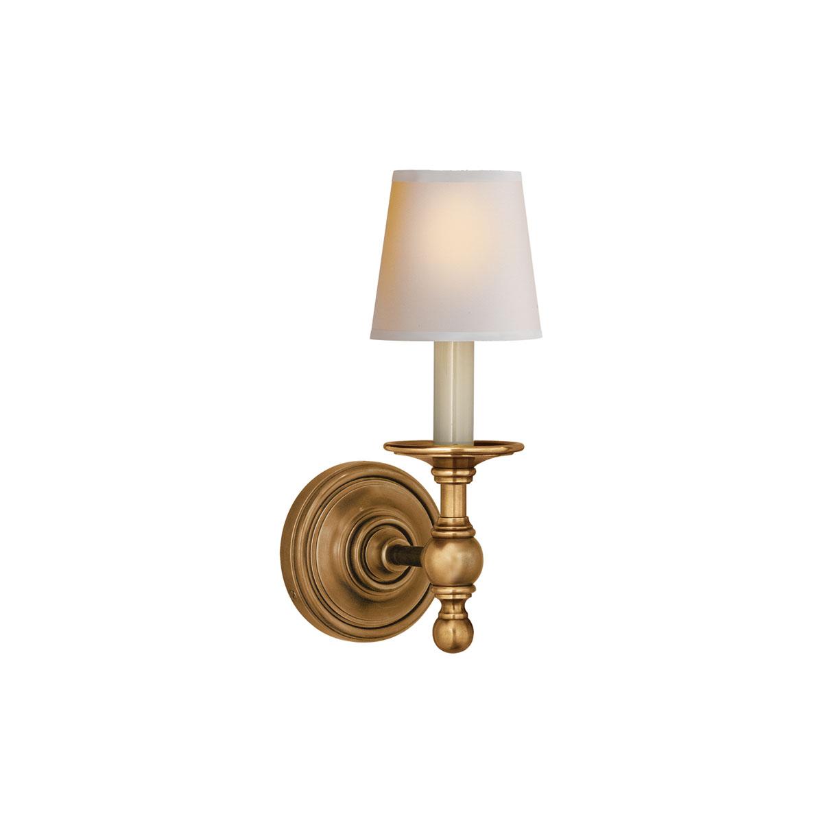 Classic wall lamp photographed on a clean white studio background featuring traditional European detailing.