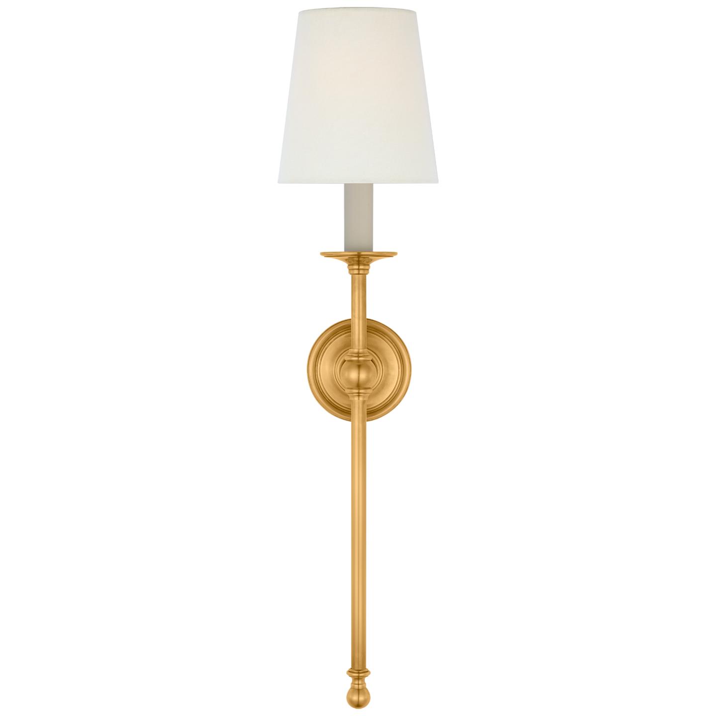 Classic wall lamp photographed on a clean white studio background featuring traditional European detailing.