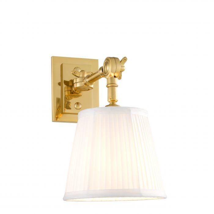 Classic wall lamp photographed on a clean white studio background featuring traditional European detailing.