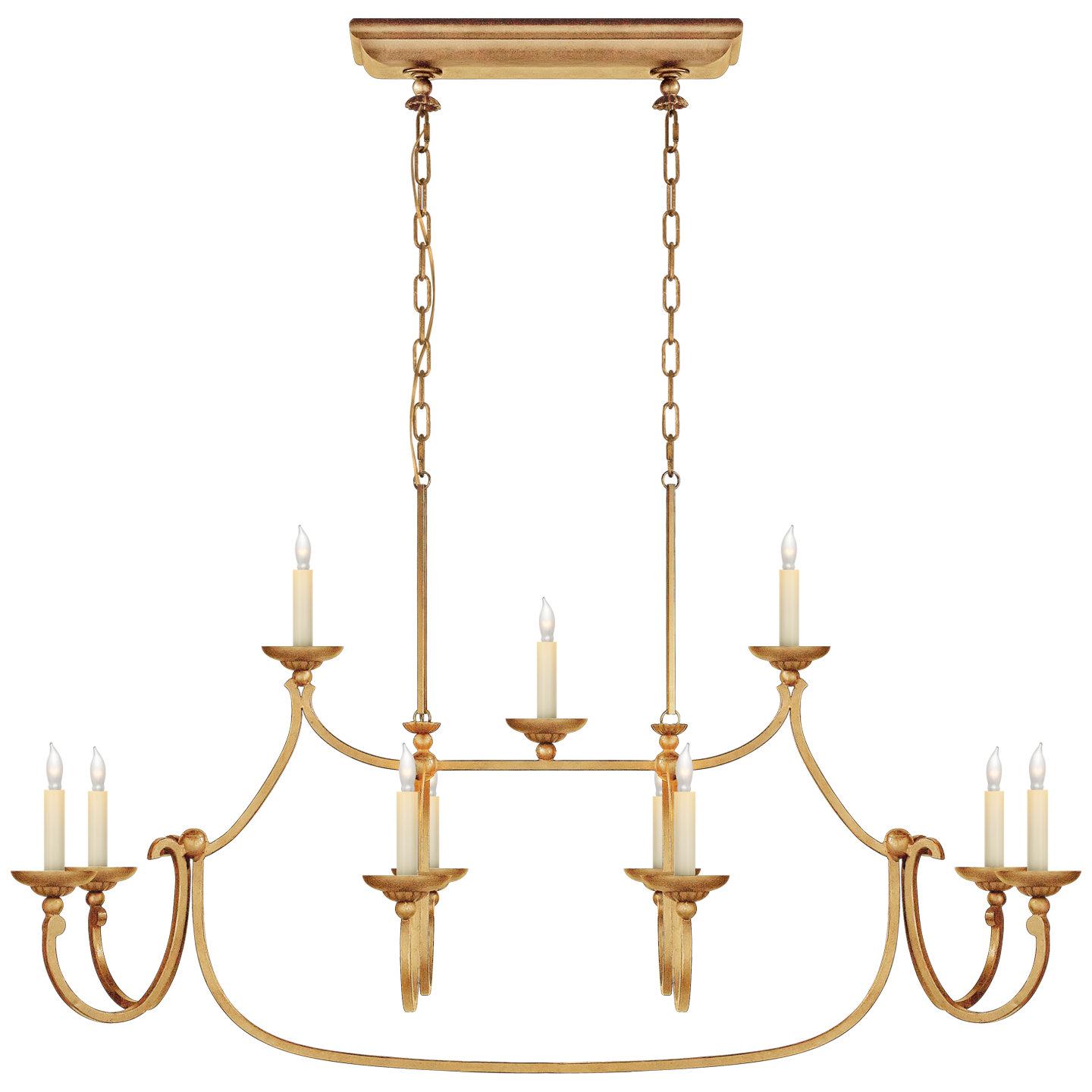 Candle-style chandelier photographed on a clean white studio background.