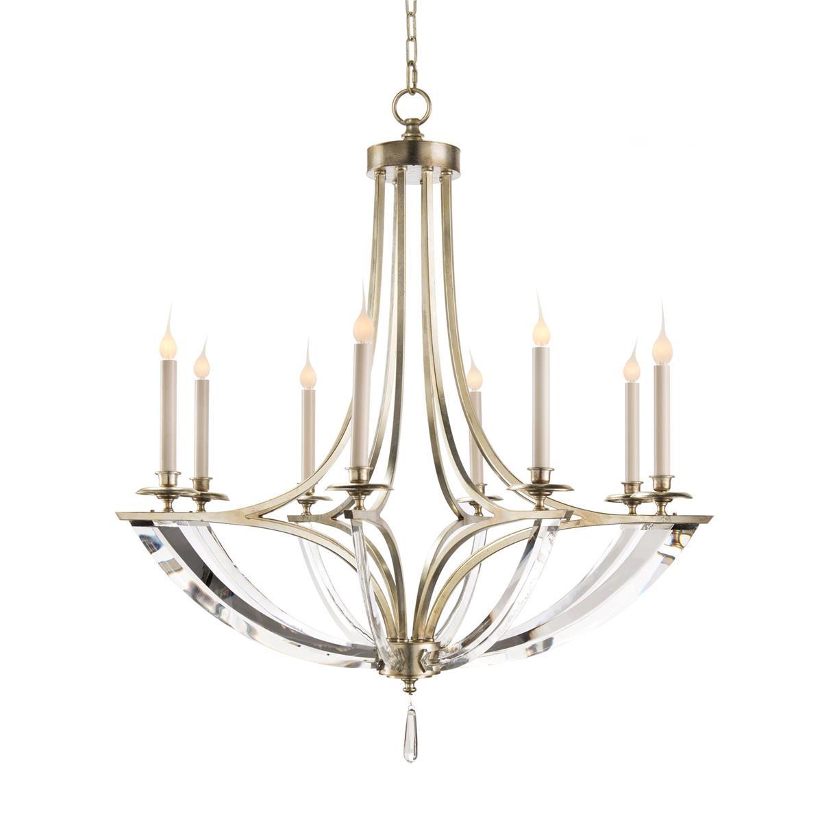 Candle-style chandelier photographed on a clean white studio background.