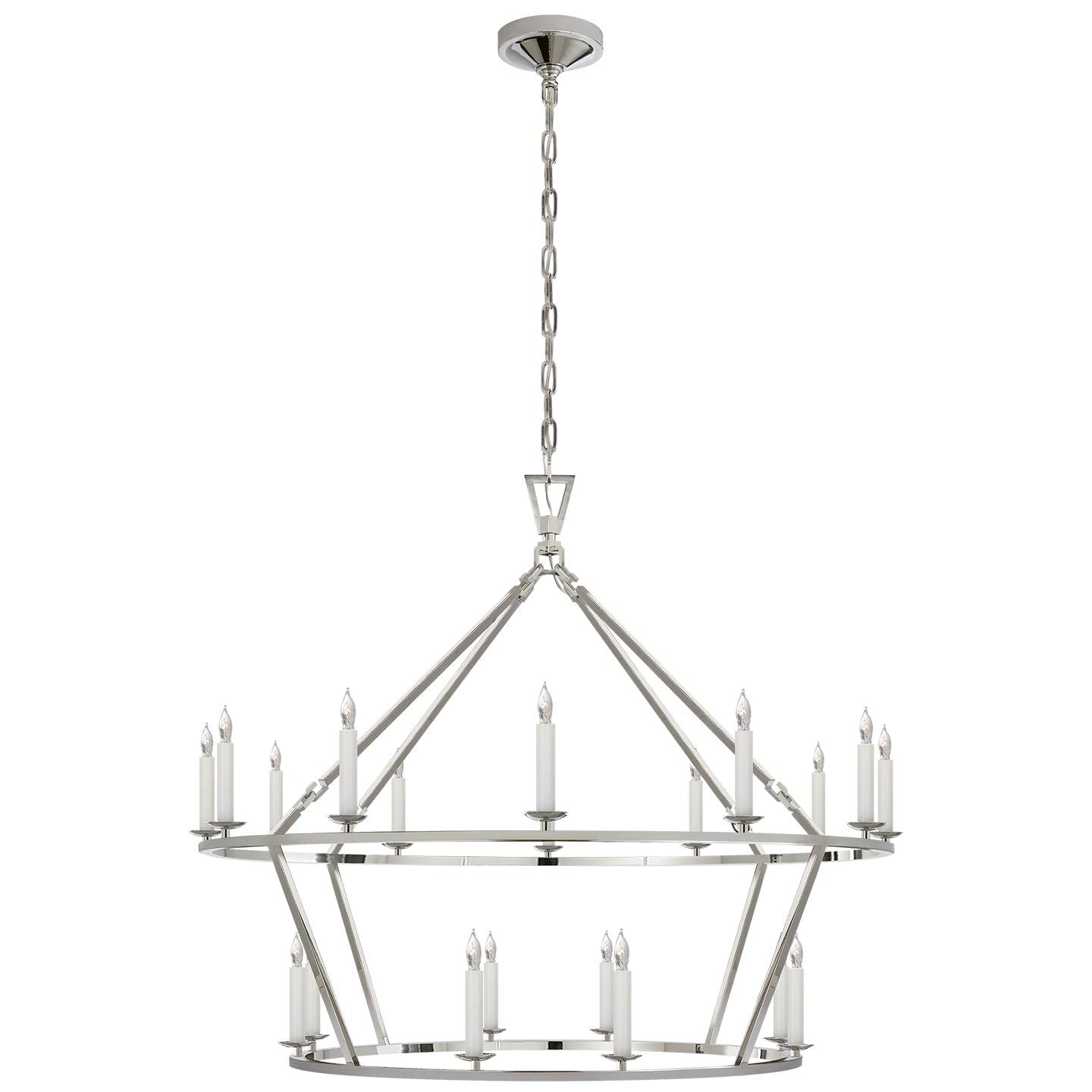 Candle-style chandelier photographed on a clean white studio background.