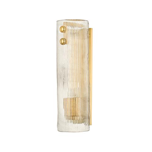 Art Deco wall lamp photographed on a clean white studio background featuring elegant geometric detailing.