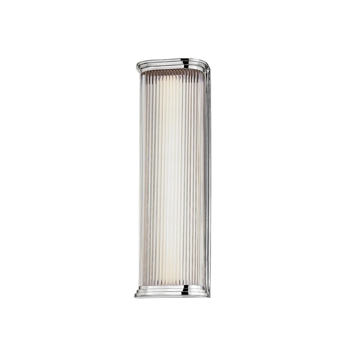 Art Deco wall lamp photographed on a clean white studio background featuring elegant geometric detailing.