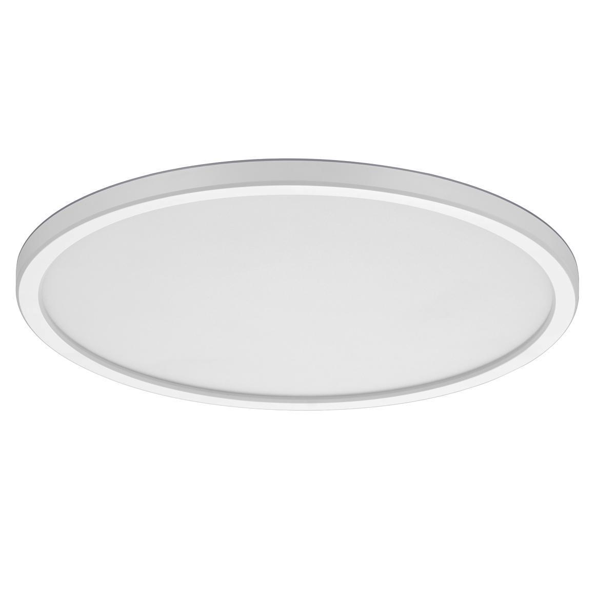 Slim Scandinavian flush mount ceiling light shown from the front