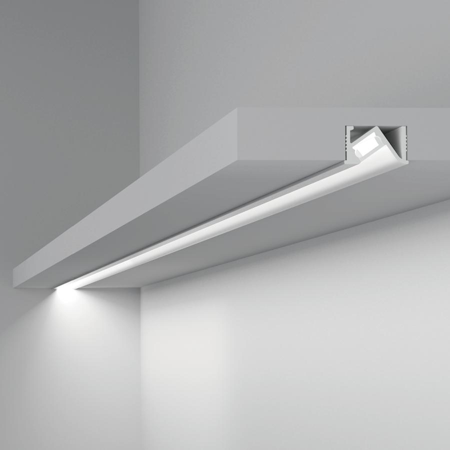 Indirect shelf lighting profile shown in a clean product perspective.