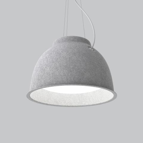 Suspended acoustic office lighting combining functional illumination with sound-absorbing elements for contemporary workplaces