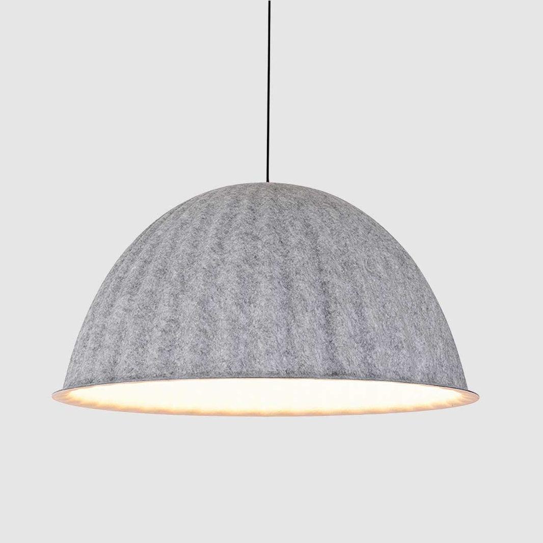 Suspended acoustic office lighting combining functional illumination with sound-absorbing elements for contemporary workplaces