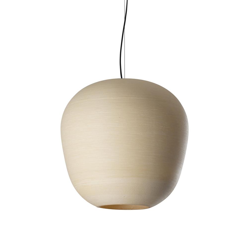 Organic pendant light studio product image on a white background.