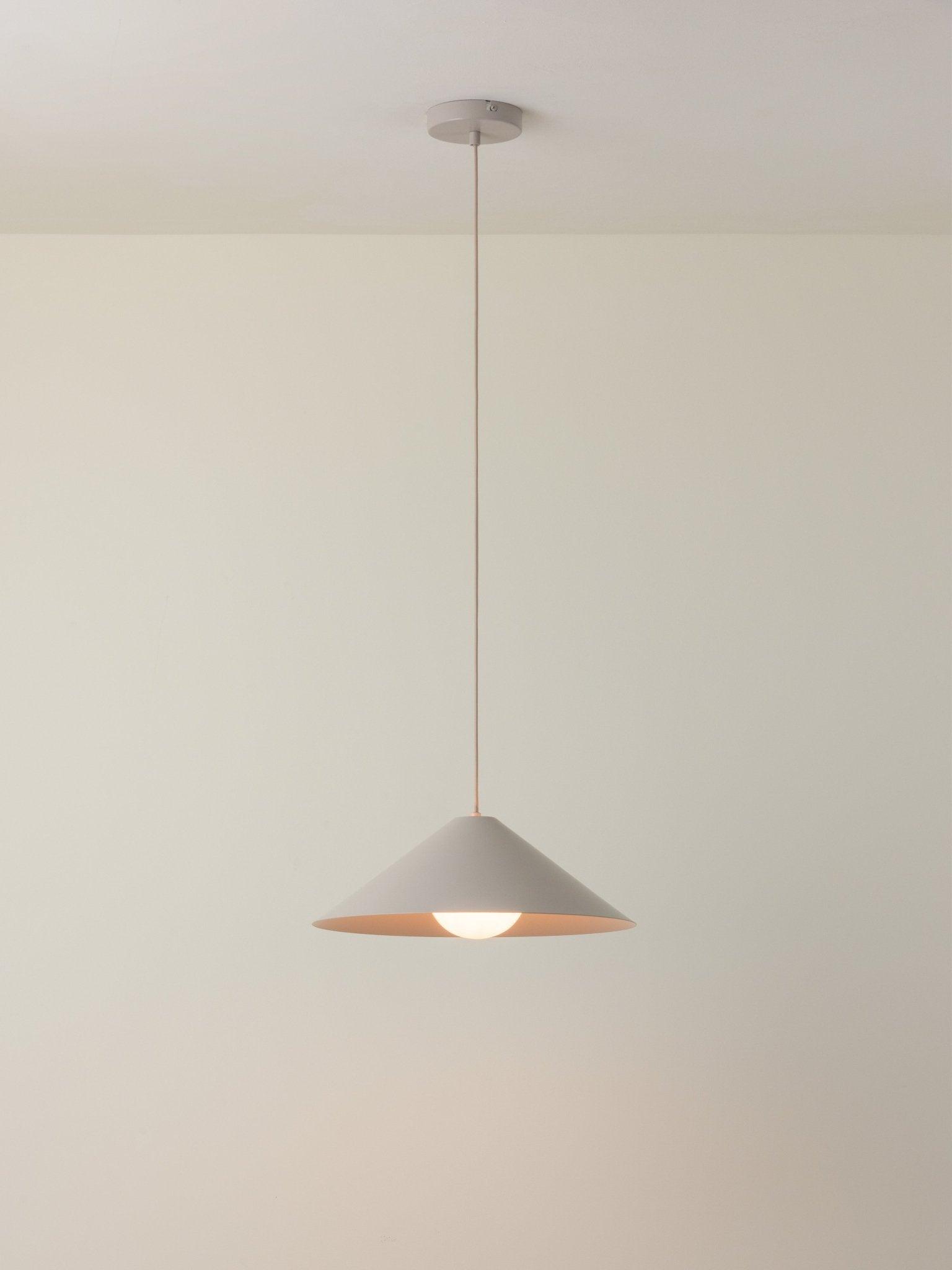 Minimal pendant light shown in a clean 45° product perspective.